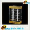 competitive big rectangle golden acrylic display cabinite with 5 layers